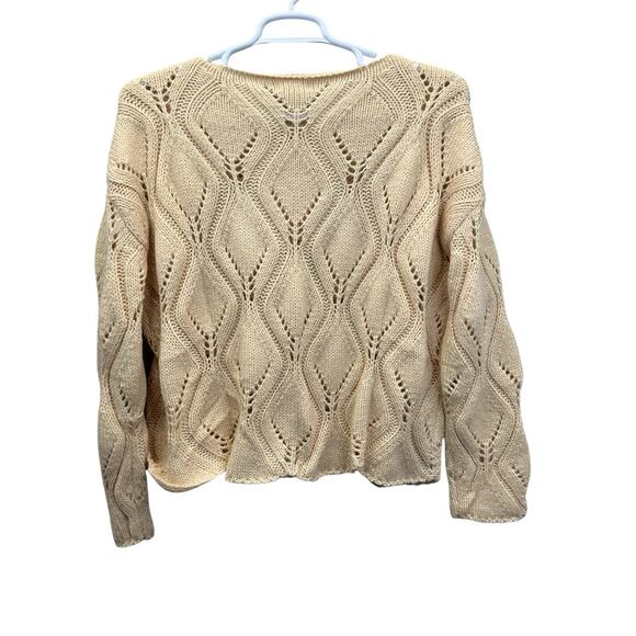 The Korner Women Pullover Sweater Beige Size M/L New NWT Wool Blend - Picture 12 of 12